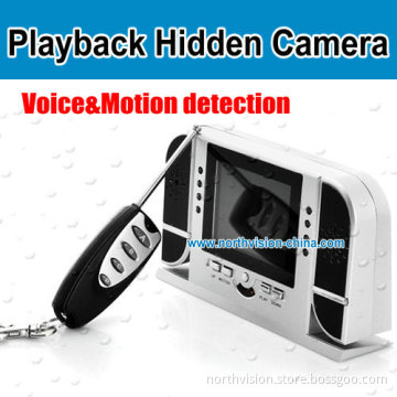 720p HD Remote Controlling Digital Clock Camera